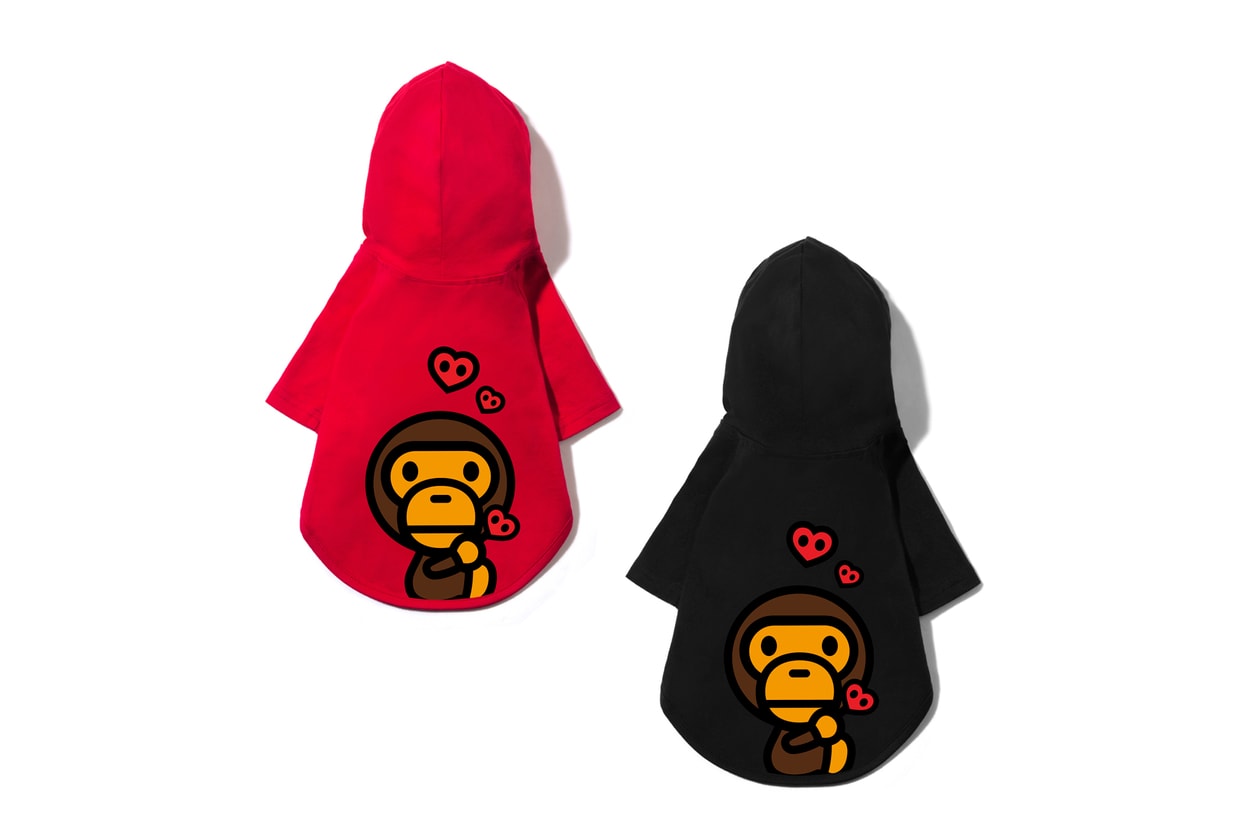 BAPE®️から2019年秋冬ペットコレクションが登場 Baby Milo Pet Accessories Fall/Winter 2019 dogs cats camo print bape a bathing ape beds bags toys ape head