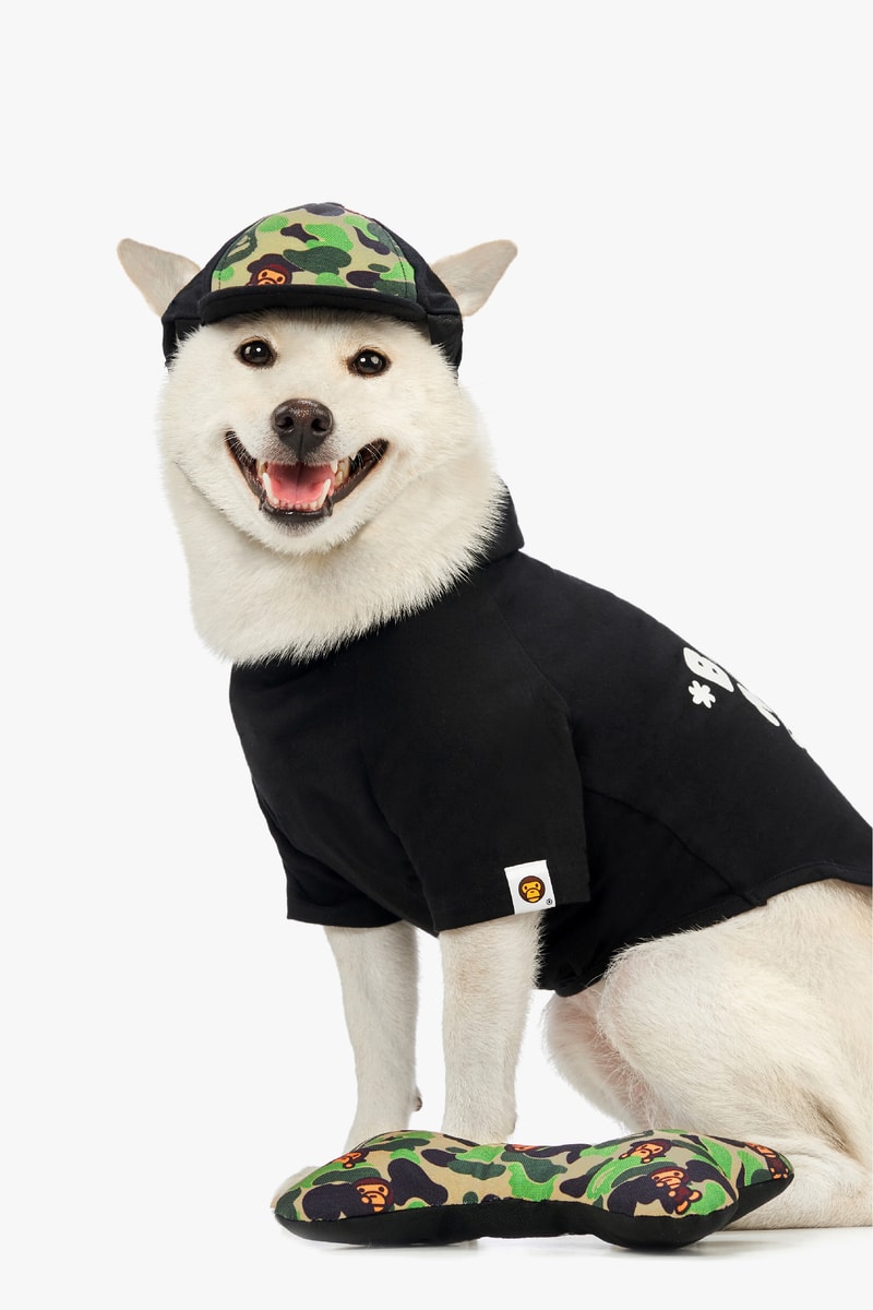 Baby Milo Pet Accessories Fall/Winter 2019 dogs cats camo print bape a bathing ape beds bags toys ape head