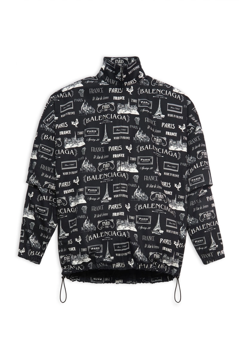 Balenciaga Eiffel Tower Fall Winter 2019 Items paris red white blue black jacket hoodie shirts