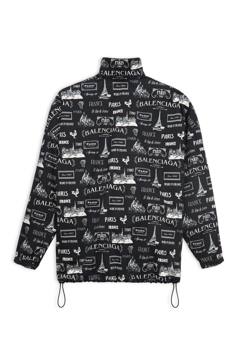 Balenciaga Eiffel Tower Fall Winter 2019 Items paris red white blue black jacket hoodie shirts