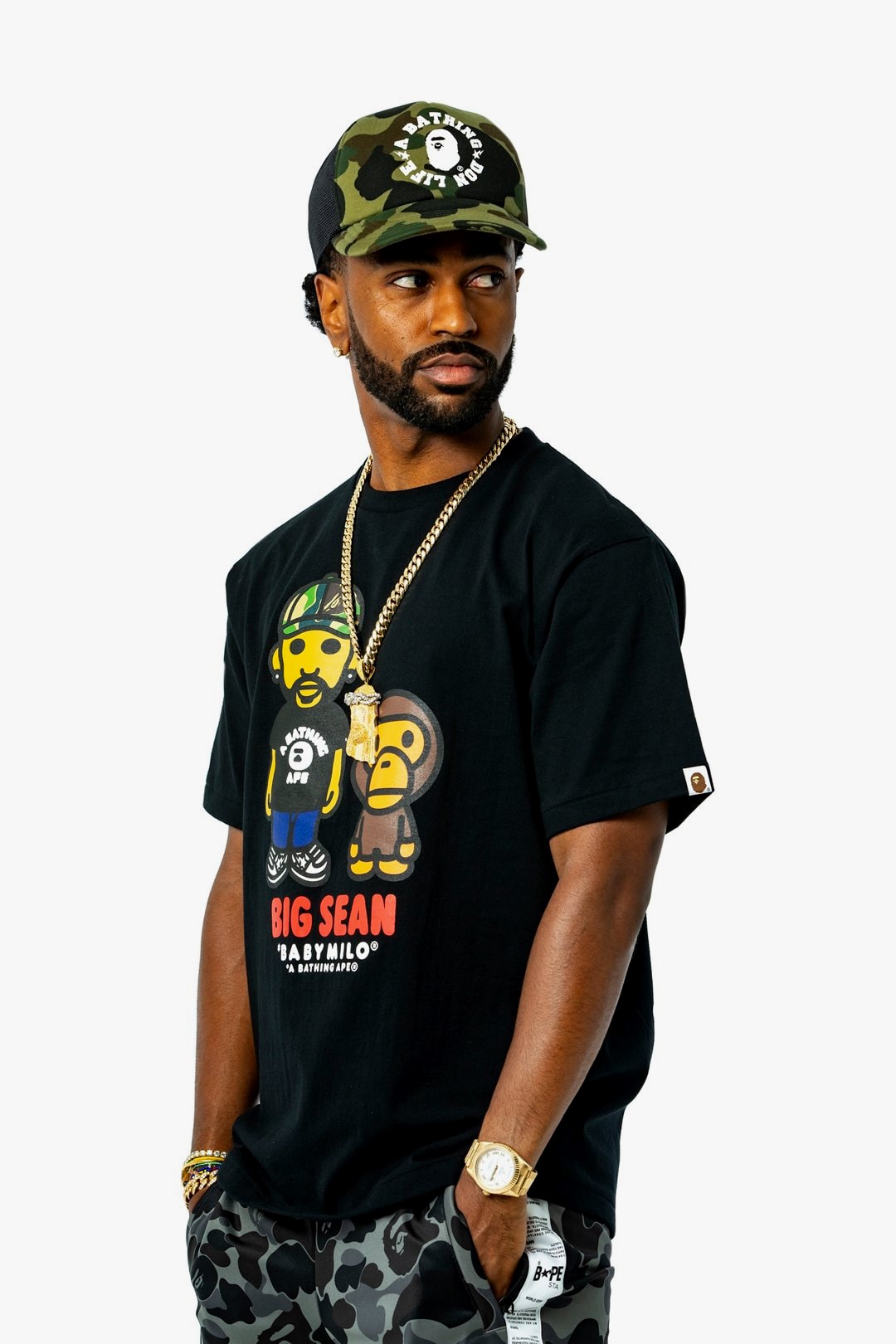 Big Sean x BAPE Collection a bathing ape collaborations collections lookbooks ape heads show t shirts baby milo a bathing don life
