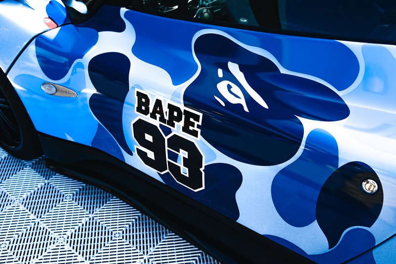 BAPE Pagani Capsule Collection Launch at Suzuka Circuit collaboration zonda 20th anniversary ape shall never kill ape luxury car speed Release info Date Buy T shirt hoodie baby milo