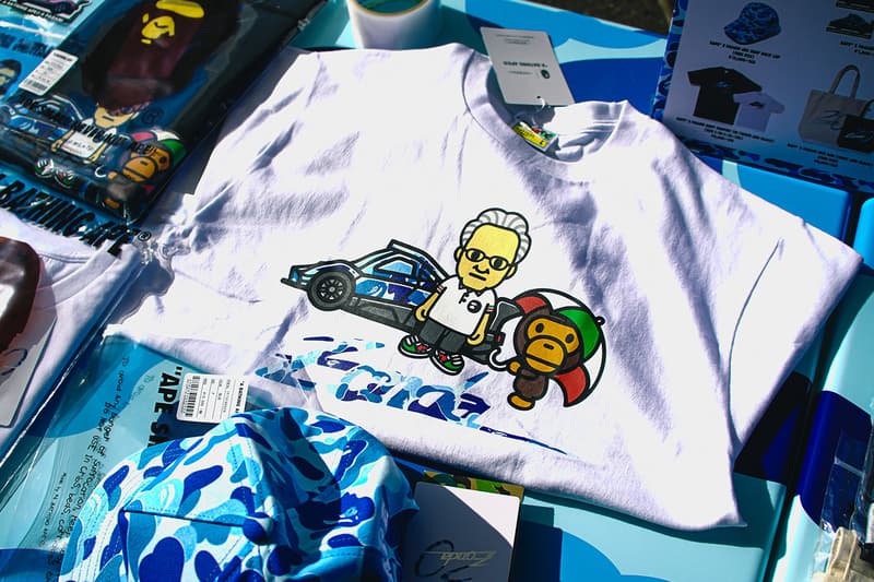 BAPE Pagani Capsule Collection Launch at Suzuka Circuit collaboration zonda 20th anniversary ape shall never kill ape luxury car speed Release info Date Buy T shirt hoodie baby milo