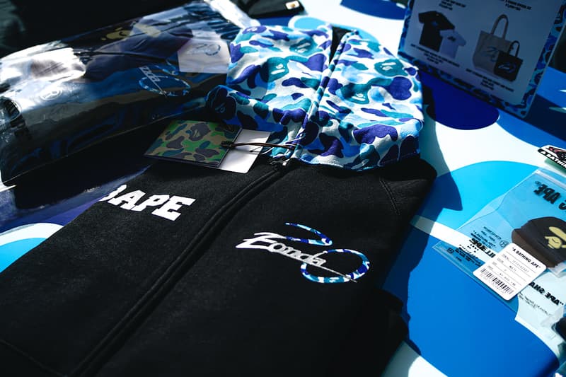 BAPE Pagani Capsule Collection Launch at Suzuka Circuit collaboration zonda 20th anniversary ape shall never kill ape luxury car speed Release info Date Buy T shirt hoodie baby milo