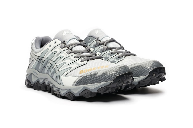 asics gel fujitrabuco 7 gore tex gtx glacier grey white 1021a250 025 release date info photos price beams japan