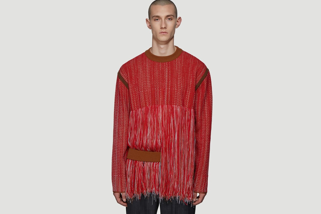 best mens luxury sweaters fall winter 2019 asap rocky a$ap rocky tie dye burberry scarf where to buy LUISAVIAROMA matches fashion browns off white balenciaga heron preston versace end clothing