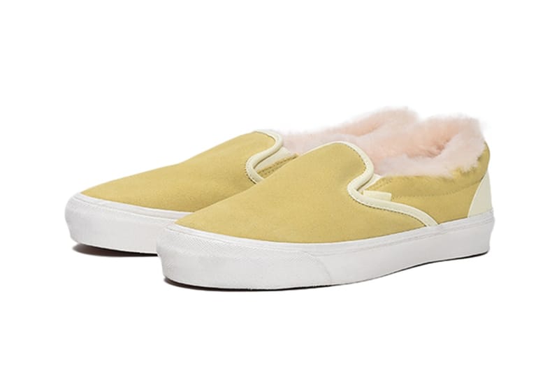 vans fur lined slip on