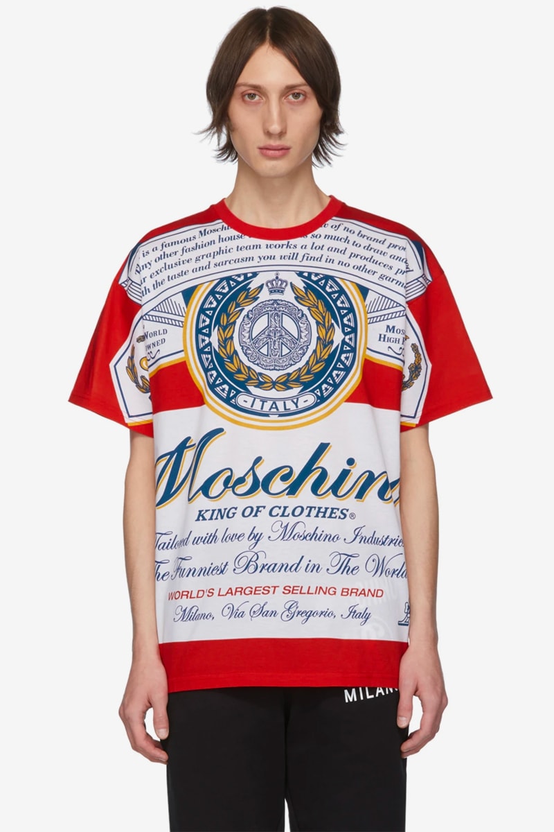 Budweiser Moschino collaboration collection fall winter 2019 Capsule Release Hoodie Sweaters Crewnecks Pants Apple Iphone Cases
