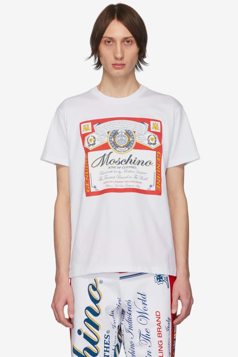 Budweiser Moschino collaboration collection fall winter 2019 Capsule Release Hoodie Sweaters Crewnecks Pants Apple Iphone Cases