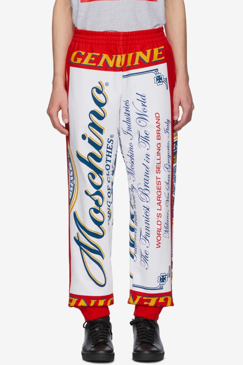 Budweiser Moschino collaboration collection fall winter 2019 Capsule Release Hoodie Sweaters Crewnecks Pants Apple Iphone Cases