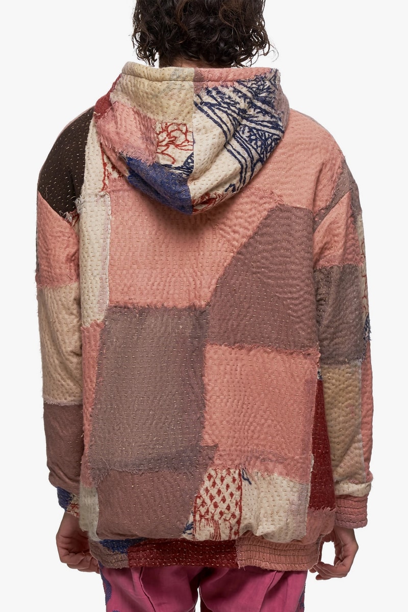 By Walid Releases New Patch Tricot Hayden Hoodies 250962M-PINK-MULTI 250962M-YELLOW-MULTI zip-up jacket sweatshirt drop date price release info made in england wool silk 