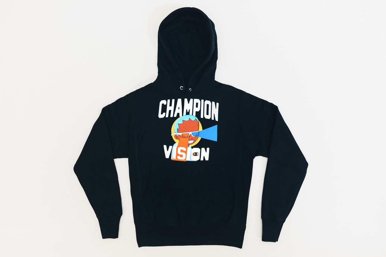 Champion In-Store Events Hebru Brantley Collaboration Champion Vision Hoodie Crewneck Reverse Weave Items Free Patches Los Angeles New York City Chicago Boston Philly Las Vegas