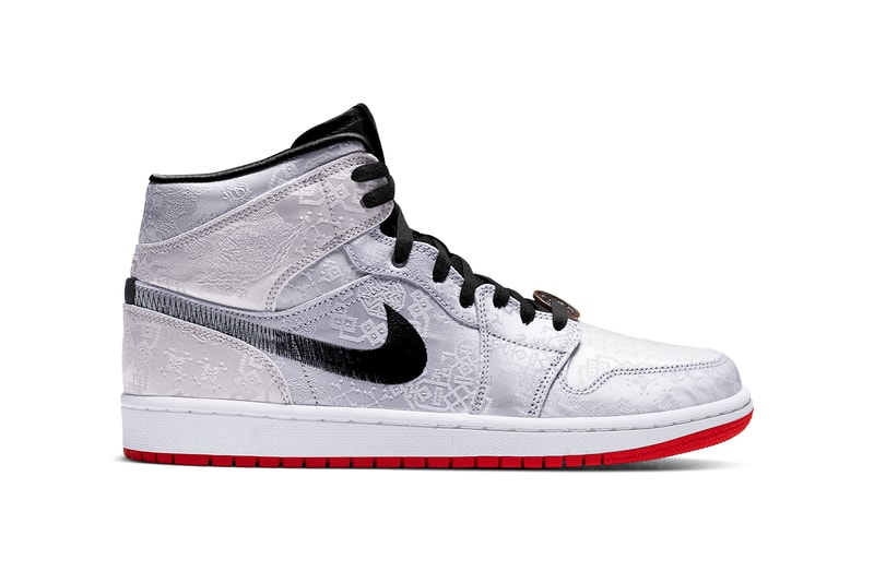 clot air jordan 1 mid fearless white black red silk release date info photos price CU2804 100