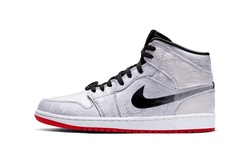 clot air jordan 1 mid fearless white black red silk release date info photos price CU2804 100