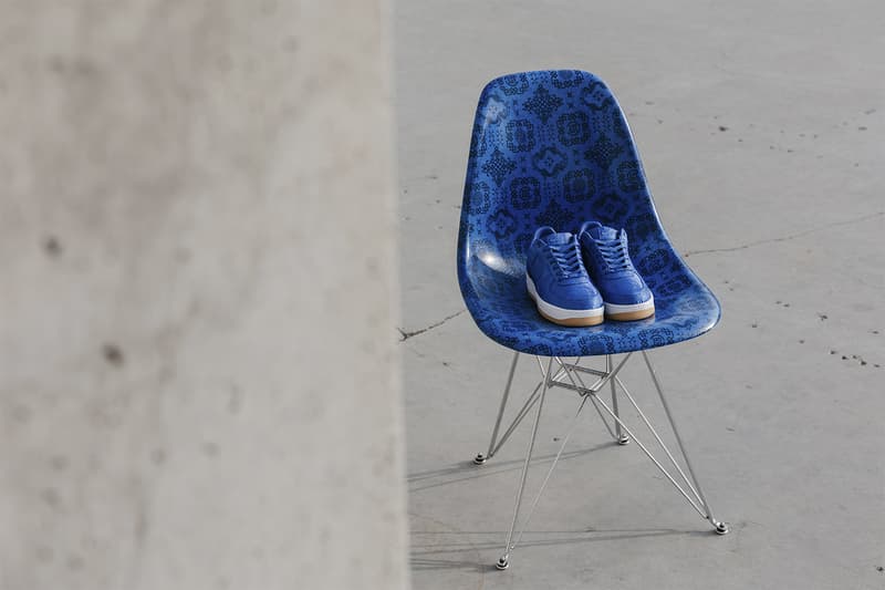 CLOT Modernica Fiberglass Side Shell Eiffel Chair Royale University Blue Silk Release Info Date Buy Edison Chen Kevin Poon Kpee