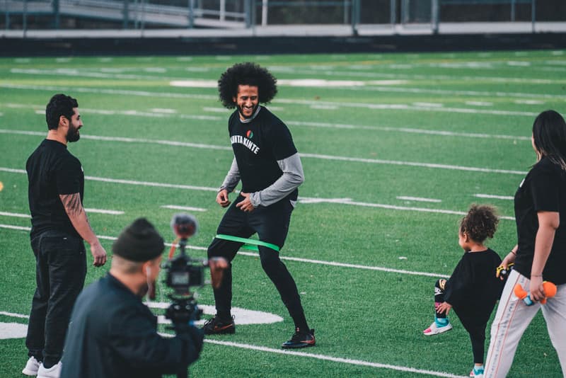 A Look Inside Colin Kaepernick's NFL Workout football videos photos training jay z 