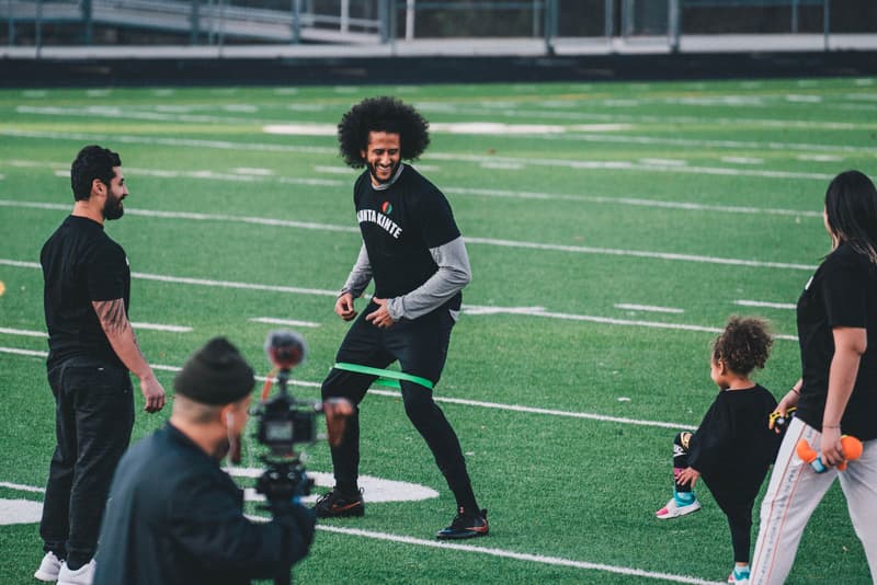A Look Inside Colin Kaepernick's NFL Workout football videos photos training jay z