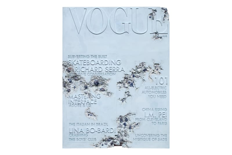 Daniel Arsham's 'Quartz Eroded Vogue Magazine 101' Sold for over $200k USD