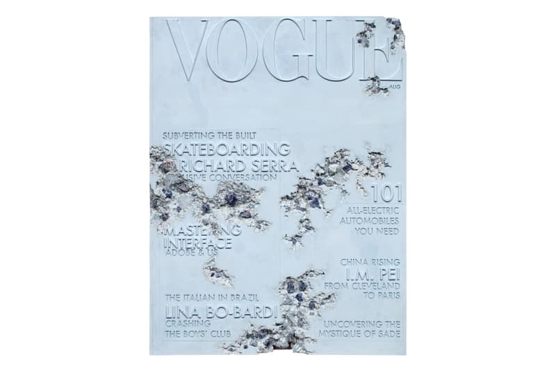 daniel arsham quartz eroded vogue magazine artworks sculptures auctions sales contemporary art