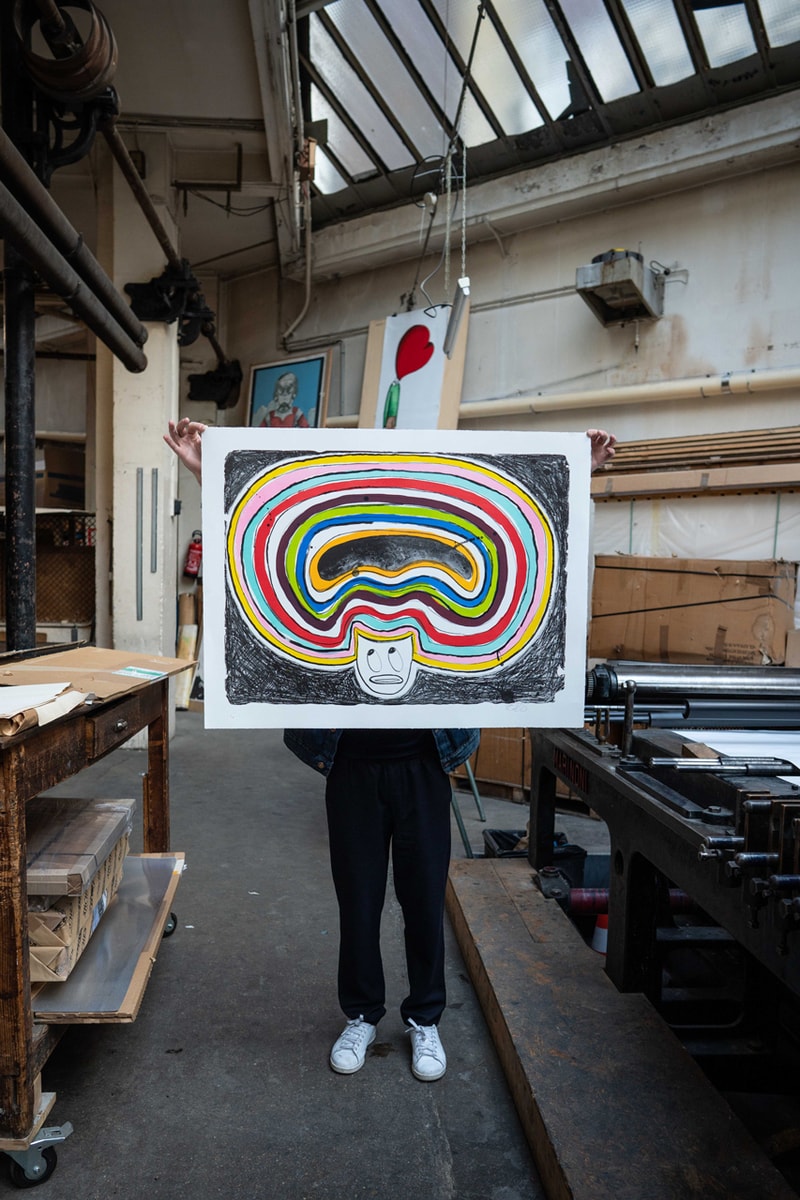 Print Them All x Devin Troy Strother Lithograph 'Heavy Is The Head That Wears The Afro' Ruttkowski;68 Gallery Paris Rainbow Hair Figure