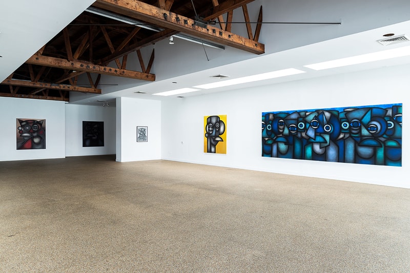 Devon DeJardin Guardians Portrait Solo Show Info exhibition los angeles art painting drawing cubism cubist emerging