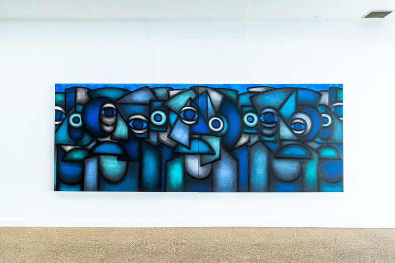 Devon DeJardin Guardians Portrait Solo Show Info exhibition los angeles art painting drawing cubism cubist emerging