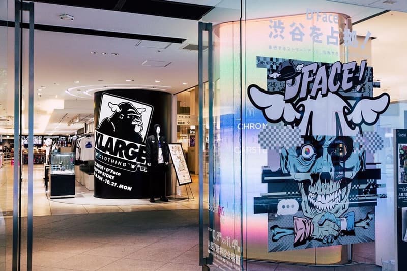 D*Face x XLARGE DesignerCon Capsule Collection OG Gorilla D*Dog Sculpture T-shirts Long Sleeves Jackets Skate Decks BE@RBRICK Pop-Up Event SEIBU SHIBUYA