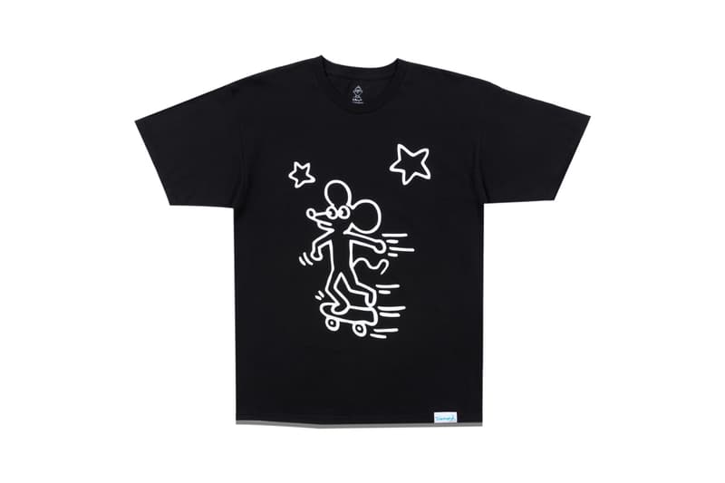 Keith Haring x Diamond Supply Co. Collection Info T-shirts Hoodies Long Sleeves Shorts Hats Sweatpants Wool Jackets Denim Jackets Dancing Figures Radiating Baby Barking Dog Three-Eyed Monster