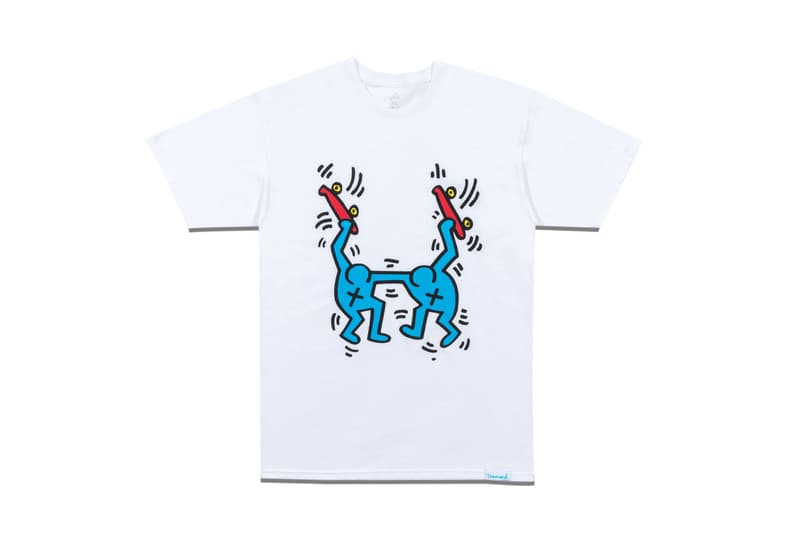 Keith Haring x Diamond Supply Co. Collection Info T-shirts Hoodies Long Sleeves Shorts Hats Sweatpants Wool Jackets Denim Jackets Dancing Figures Radiating Baby Barking Dog Three-Eyed Monster