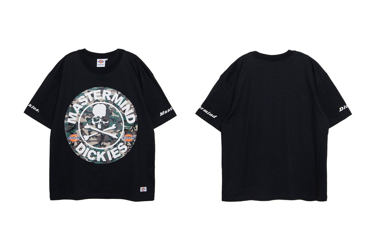 mastermind JAPAN x Dickies Collection Release Collaboration Camouflage Black Green Brown White T-shirts Long Sleeves Work Shirts Trousers