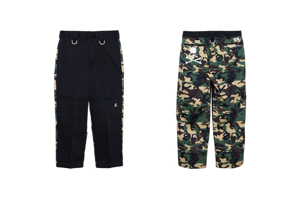 mastermind JAPAN x Dickies Collection Release Collaboration Camouflage Black Green Brown White T-shirts Long Sleeves Work Shirts Trousers