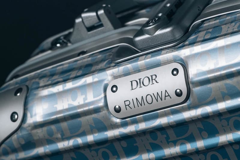 Dior RIMOWA Spring Summer 2020 Luggage Collection Closer Look Grey Blue Silver Cabin Trunk Handcase Oblique Champagne Case LVMH