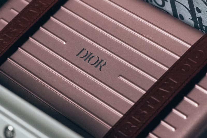 Dior RIMOWA Spring Summer 2020 Luggage Collection Closer Look Grey Blue Silver Cabin Trunk Handcase Oblique Champagne Case LVMH