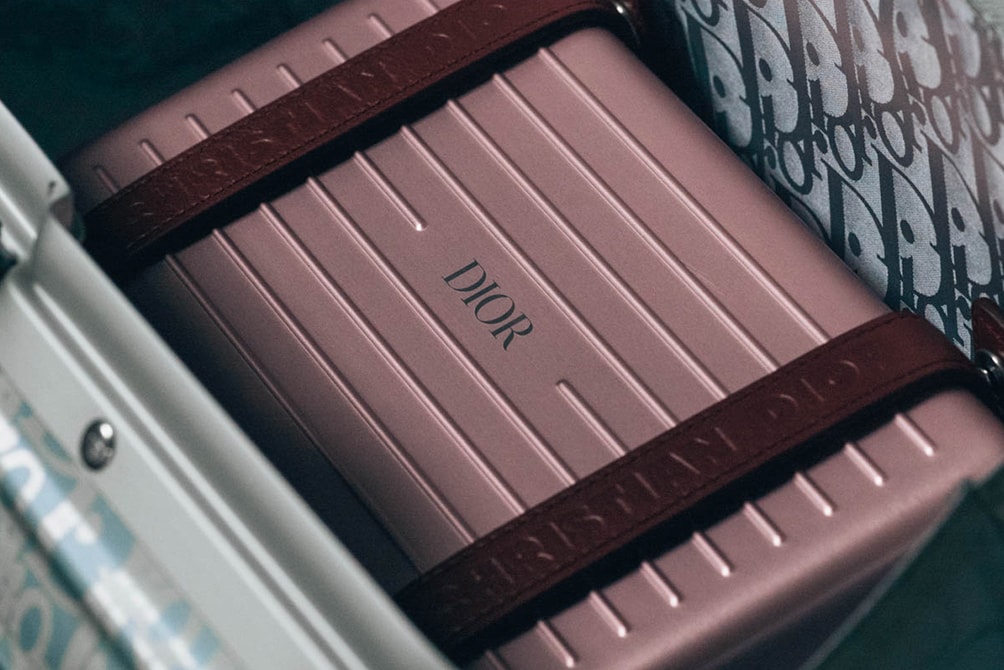 Dior RIMOWA Spring Summer 2020 Luggage Collection Closer Look Grey Blue Silver Cabin Trunk Handcase Oblique Champagne Case LVMH