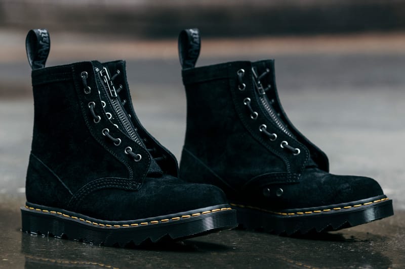 dark green doc martens