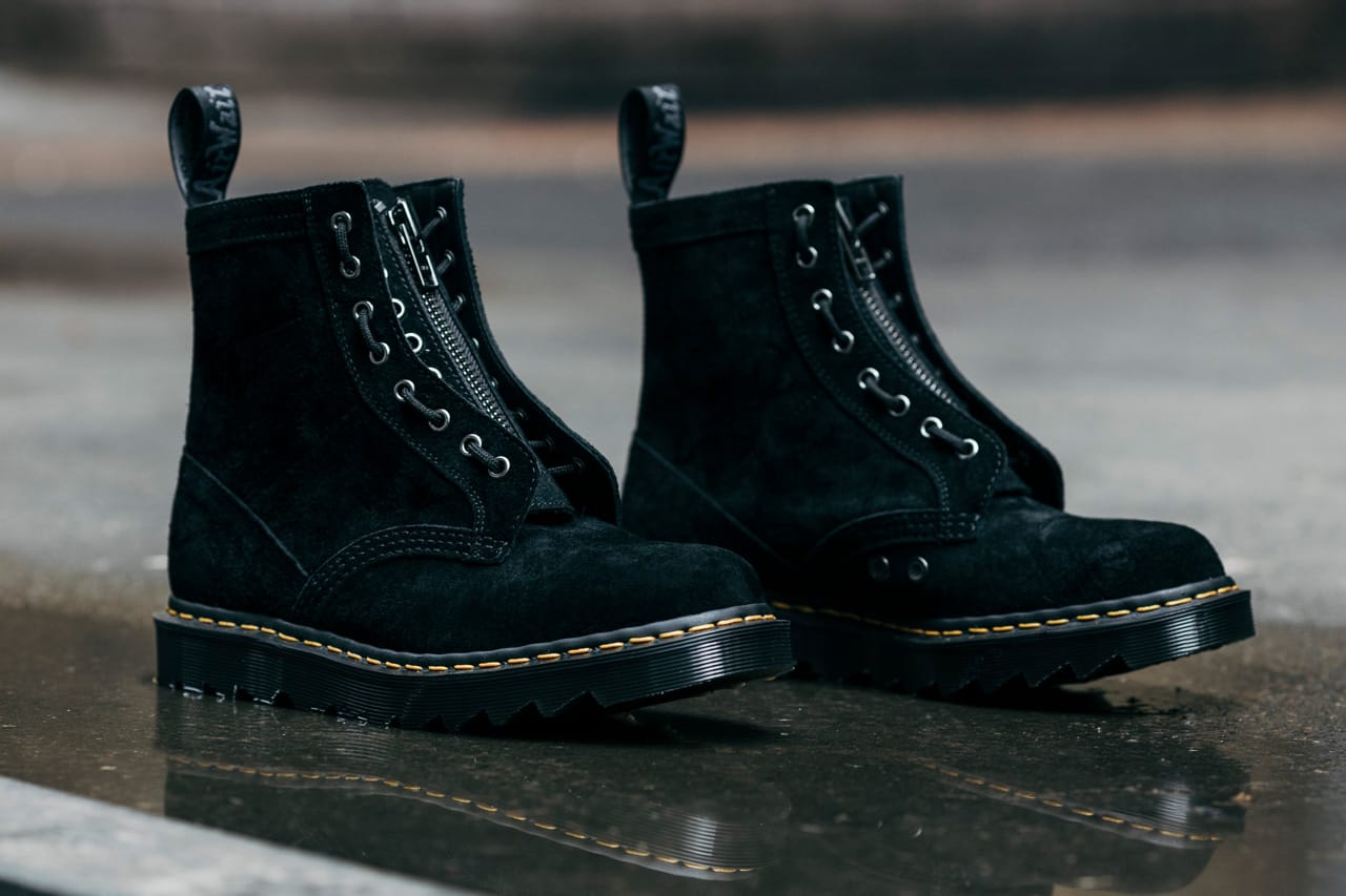 black doc martens boots