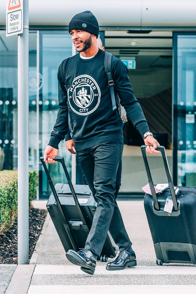 manchester man city dsquared2 pre match uniforms outfit kit release information first look sterling de bruyne aguero buy cop purchase