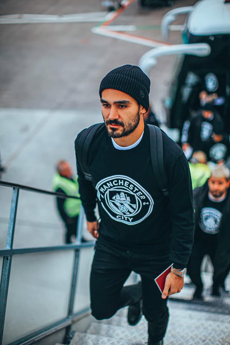 manchester man city dsquared2 pre match uniforms outfit kit release information first look sterling de bruyne aguero buy cop purchase
