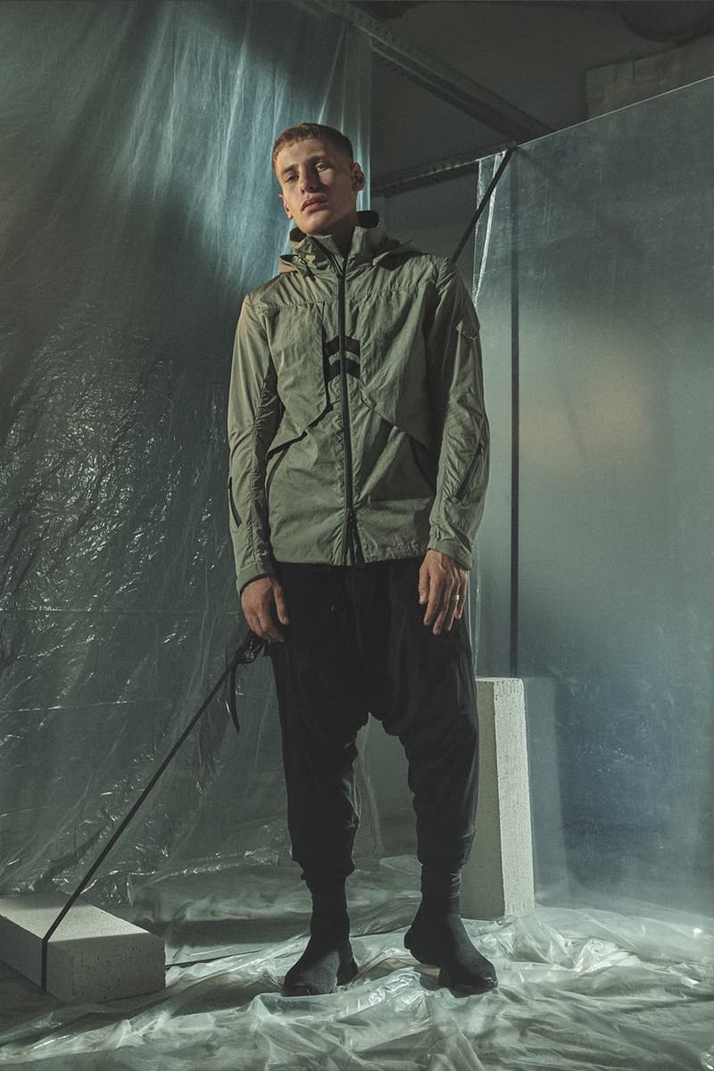 Enfin Levé Collection XIV Lookbook outerwear techwear Schoeller Dryskin with merino backing or kangaroo leather Thinsulate® or Polartec® Alpha® technical apparel pants trousers