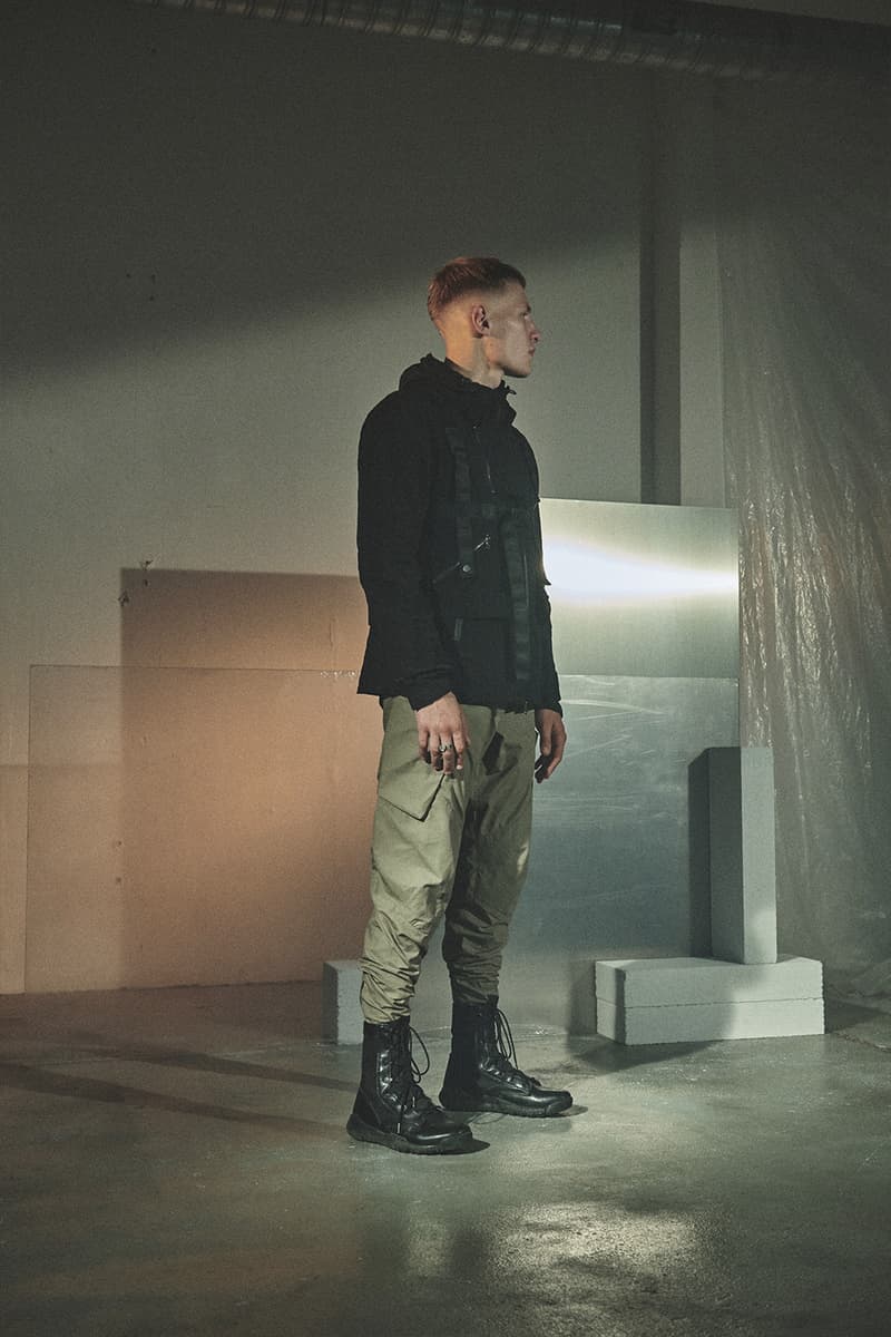 Enfin Levé Collection XIV Lookbook outerwear techwear Schoeller Dryskin with merino backing or kangaroo leather Thinsulate® or Polartec® Alpha® technical apparel pants trousers