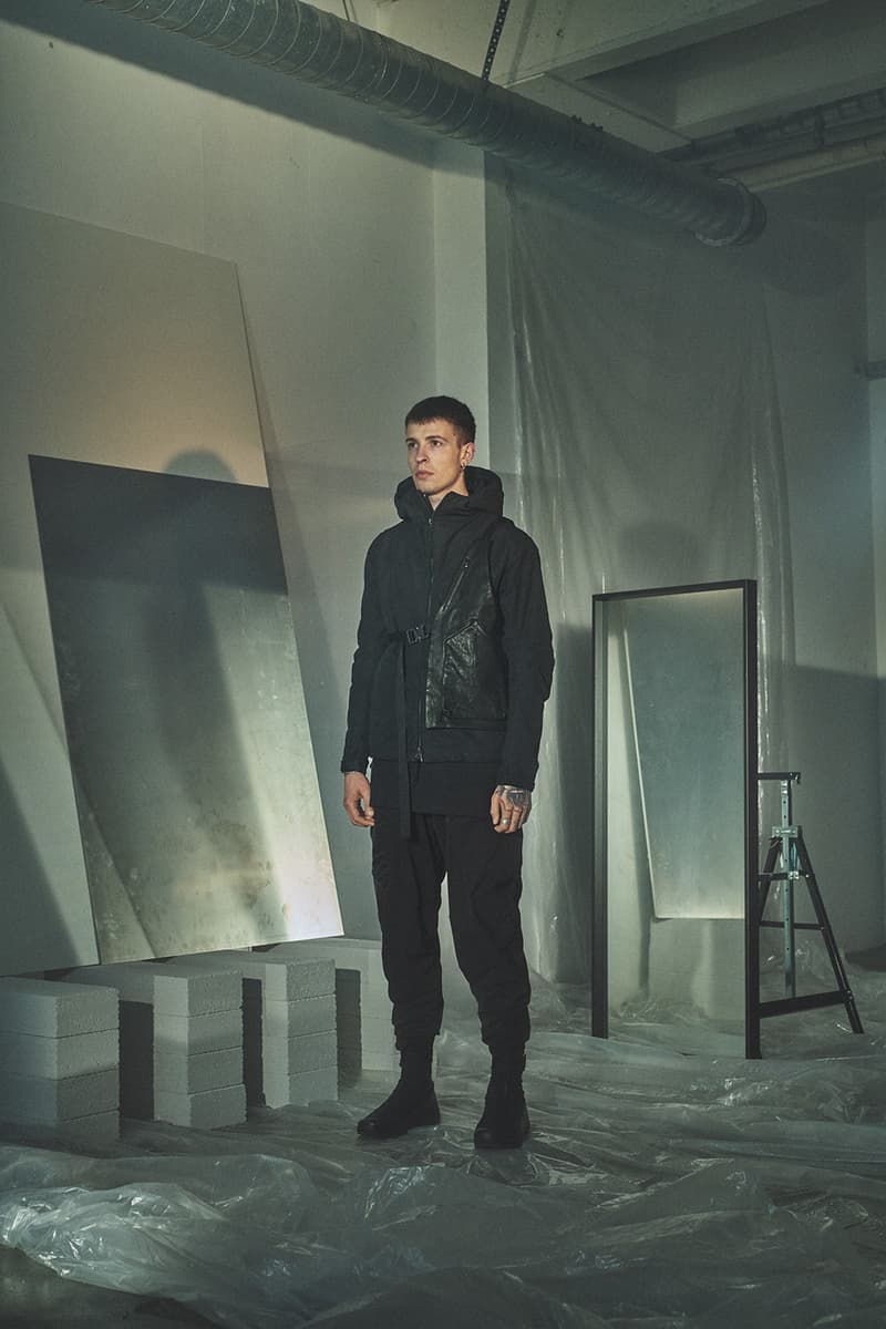 Enfin Levé Collection XIV Lookbook outerwear techwear Schoeller Dryskin with merino backing or kangaroo leather Thinsulate® or Polartec® Alpha® technical apparel pants trousers