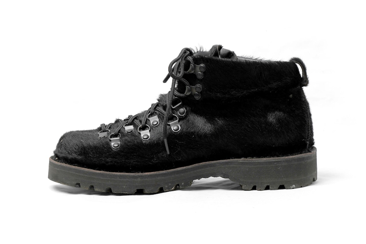 Engineered Garments Danner Mountain Trail Boots fall winter 2019 collection leopard black brown colorways hiking trek furry faux fur rugged footwear shoes trainers daiki suzuki