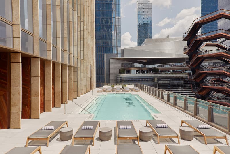 Equinox First Hotel Hudson Yards New York Coco-Mat Rockwell Group David Rockwell Joyce Wang Studio Jaume Plensa Sculpture Thomas Heatherwick Vessel