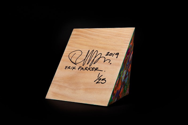 Erik Parker 'WOKE' Painted Wood Sculpture AllRightsReserved Pyramid Psychedelic Heads 