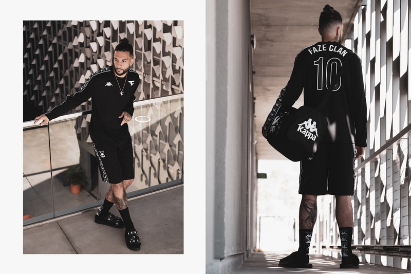 FaZe Clan x Kappa Full Collection lookbooks collaborations esports pop-ups apparel items bags socks sandals jerseys 