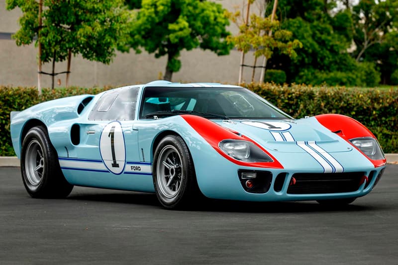 'Ford v. Ferrari' Ford GT40 MKII Replica Auction Sale 1966 Superperformance Le Mans Matt Damon Christian Bale Gulf Blue livery Roush V8