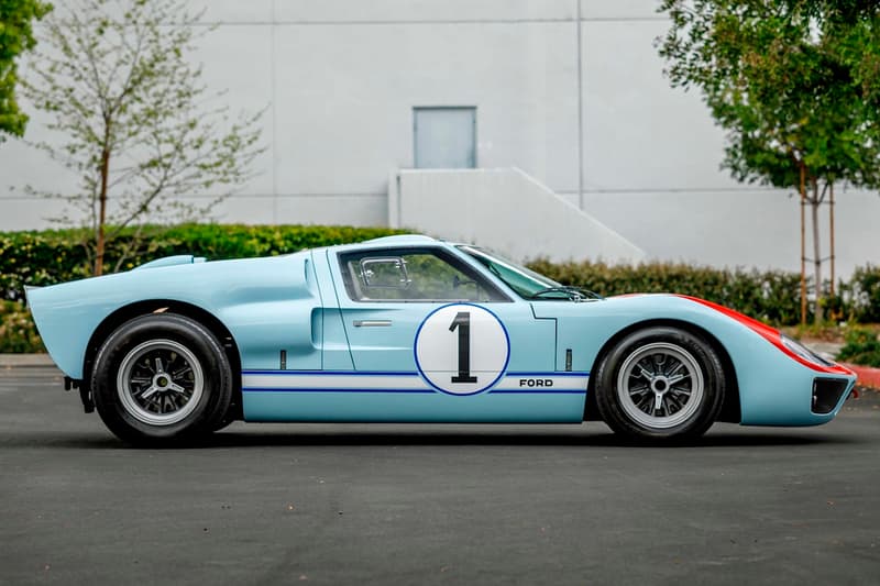 'Ford v. Ferrari' Ford GT40 MKII Replica Auction Sale 1966 Superperformance Le Mans Matt Damon Christian Bale Gulf Blue livery Roush V8