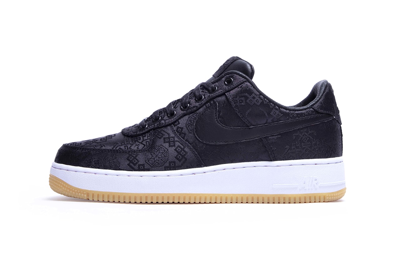 fragment design CLOT Nike Air Force 1 Black Silk Official Look black red release info date Shibuya Parco POP by Jun Buy