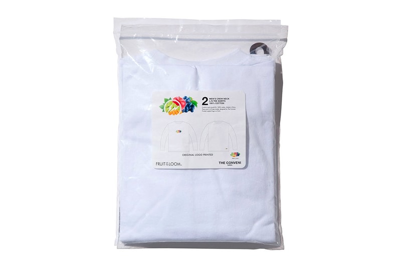 fragment design Fruit of the Loom THE CONVENI Long-Sleeve T shirt Release Info Date Buy Tokyo Japane Hiroshi Fujiwara Buy