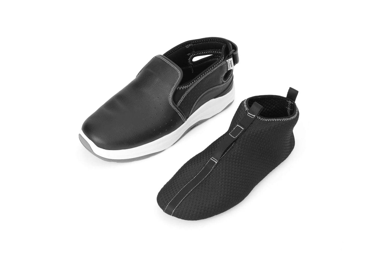 Fumito Ganryu Suicoke Back Strap Slip On  collaborations footwear sneakers sandals trainers runners commes des garcons technical sporty shoes sockliner brown black white